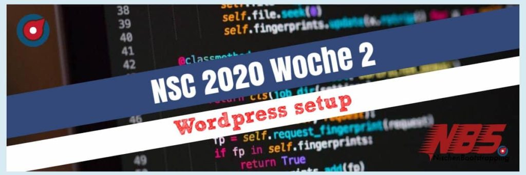 Wordpress aufsetzen in Woche 2 der Nischenseiten Challenge 2020