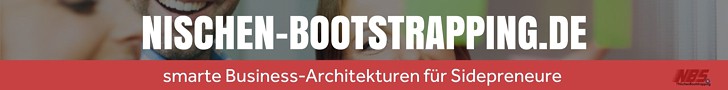Logo Nischen-Boostrapping smarte Business-Architekturen für Sidepreneure